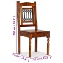 Sillas de comedor 6 uds madera maciza acabado sheesham clásico de vidaXL, Sillas de comedor - Ref: Foro24-275272, Precio: 811...
