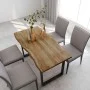 Mesa de comedor de madera maciza de acacia 140x70x76 cm de vidaXL, Mesas de cocina y de comedor - Ref: Foro24-286474, Precio:...