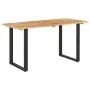 Mesa de comedor de madera maciza de acacia 140x70x76 cm de vidaXL, Mesas de cocina y de comedor - Ref: Foro24-286474, Precio:...