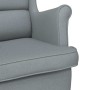 Silla mecedora de tela gris claro 74x90x102 cm en Sillones | Comprar online en Foru.es
