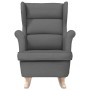 Silla mecedora de tela gris oscuro 74x90x102 cm en Sillones | Comprar online en Foru.es