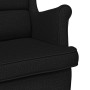 Silla mecedora de tela negro 74x90x102 cm en Sillones | Comprar online en Foru.es