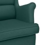 Silla mecedora de tela verde oscuro 74x90x102 cm en Sillones | Comprar online en Foru.es