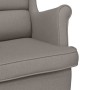 Silla mecedora de tela taupe 74x90x102 cm en Sillones | Comprar online en Foru.es