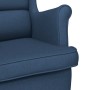 Silla mecedora de tela azul 74x90x102 cm en Sillones | Comprar online en Foru.es