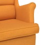 Silla mecedora de tela amarillo oscuro 74x90x102 cm en Sillones | Comprar online en Foru.es