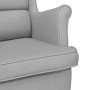 Silla mecedora de tela gris nube 74x90x102 cm en Sillones | Comprar online en Foru.es