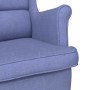 Silla mecedora de tela azul vaquero 74x90x102 cm en Sillones | Comprar online en Foru.es