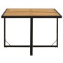 Mesa de jardín ratán sintético madera acacia negro 109x107x74cm de vidaXL, Mesas de jardín - Ref: Foro24-316790, Precio: 80,4...