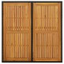 Mesa de jardín ratán sintético madera acacia negro 109x107x74cm de vidaXL, Mesas de jardín - Ref: Foro24-316790, Precio: 80,4...