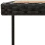 Garden table synthetic rattan black acacia wood 109x107x74cm by vidaXL, Garden tables - Ref: Foro24-316790, Price: 79,75 €, D...