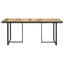 Rough mango wood dining table 160 cm by vidaXL, Kitchen and dining tables - Ref: Foro24-320693, Price: 200,18 €, Discount: %