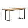 Rough mango wood dining table 160 cm by vidaXL, Kitchen and dining tables - Ref: Foro24-320693, Price: 200,18 €, Discount: %