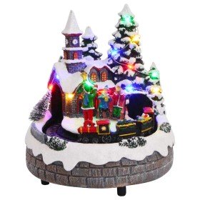 Centro de Mesa Navideño Multicolor 16 x 16 x 19 cm Resina en Decoración Festiva y Estacional | Comprar online en Foru.es