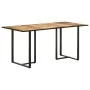 Rough mango wood dining table 160 cm by vidaXL, Kitchen and dining tables - Ref: Foro24-320693, Price: 200,18 €, Discount: %