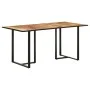 Rough mango wood dining table 160 cm by vidaXL, Kitchen and dining tables - Ref: Foro24-320693, Price: 200,18 €, Discount: %