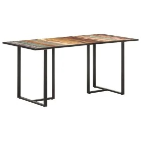 Mesa de comedor de madera maciza reciclada 160 cm de vidaXL, Mesas de cocina y de comedor - Ref: Foro24-320694, Precio: 243,9...