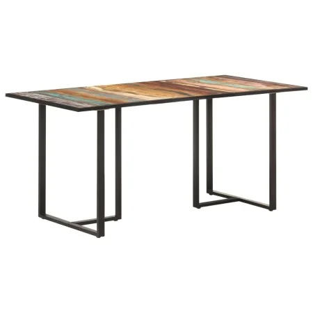 Mesa de comedor de madera maciza reciclada 160 cm de vidaXL, Mesas de cocina y de comedor - Ref: Foro24-320694, Precio: 243,9...