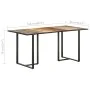 Mesa de comedor de madera maciza reciclada 160 cm de vidaXL, Mesas de cocina y de comedor - Ref: Foro24-320694, Precio: 243,9...