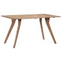 Mesa de comedor de madera maciza de acacia 140x80x76 cm de vidaXL, Mesas de cocina y de comedor - Ref: Foro24-247977, Precio:...