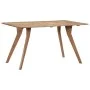 Mesa de comedor de madera maciza de acacia 140x80x76 cm de vidaXL, Mesas de cocina y de comedor - Ref: Foro24-247977, Precio:...