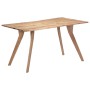 Mesa de comedor de madera maciza de acacia 140x80x76 cm de vidaXL, Mesas de cocina y de comedor - Ref: Foro24-247977, Precio:...
