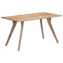 Mesa de comedor de madera maciza de acacia 140x80x76 cm de vidaXL, Mesas de cocina y de comedor - Ref: Foro24-247977, Precio:...