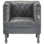Sillón de cuero de cabra auténtico gris de vidaXL, Sillones - Ref: Foro24-286618, Precio: 250,03 €, Descuento: %