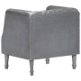 Sillón de cuero de cabra auténtico gris de vidaXL, Sillones - Ref: Foro24-286618, Precio: 250,03 €, Descuento: %