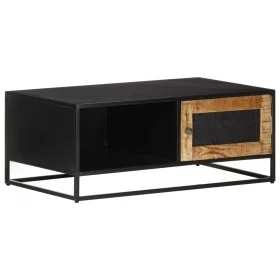 Mesa de centro madera de mango rugosa 90x50x35 cm de vidaXL, Mesas de centro - Ref: Foro24-323149, Precio: 160,31 €, Descuent...