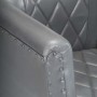 Sillón de cuero de cabra auténtico gris de vidaXL, Sillones - Ref: Foro24-286618, Precio: 250,03 €, Descuento: %