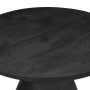 Mesa auxiliar madera maciza de mango negra Ø50x40 cm en Mesas auxiliares | Comprar online en Foru.es