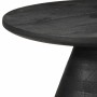 Mesa auxiliar madera maciza de mango negra Ø50x40 cm en Mesas auxiliares | Comprar online en Foru.es