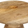 Mesa auxiliar madera maciza de mango Ø50x40 cm en Mesas auxiliares | Comprar online en Foru.es