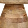 Mesa auxiliar madera maciza de mango Ø50x40 cm en Mesas auxiliares | Comprar online en Foru.es