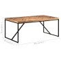 Mesa de comedor de madera maciza de acacia y mango 180x90x76 cm de vidaXL, Mesas de cocina y de comedor - Ref: Foro24-323552,...
