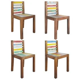 Sillas de comedor 4 unidades madera maciza reciclada de vidaXL, Sillas de comedor - Ref: Foro24-326180, Precio: 325,67 €, Des...