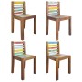 Sillas de comedor 4 unidades madera maciza reciclada de vidaXL, Sillas de comedor - Ref: Foro24-326180, Precio: 295,46 €, Des...