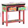 Mesa Consola con cajón Multicolor 80 x 35 x 76 cm en Mesas consola | Comprar online en Foru.es