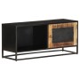 Mueble para TV de madera maciza de mango rugosa 90x30x40 cm de vidaXL, Muebles TV - Ref: Foro24-323150, Precio: 154,23 €, Des...