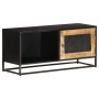 Mueble para TV de madera maciza de mango rugosa 90x30x40 cm de vidaXL, Muebles TV - Ref: Foro24-323150, Precio: 154,23 €, Des...