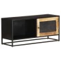 Mueble para TV de madera maciza de mango rugosa 90x30x40 cm de vidaXL, Muebles TV - Ref: Foro24-323150, Precio: 154,23 €, Des...
