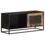 Mueble para TV de madera maciza de mango rugosa 90x30x40 cm de vidaXL, Muebles TV - Ref: Foro24-323150, Precio: 154,23 €, Des...