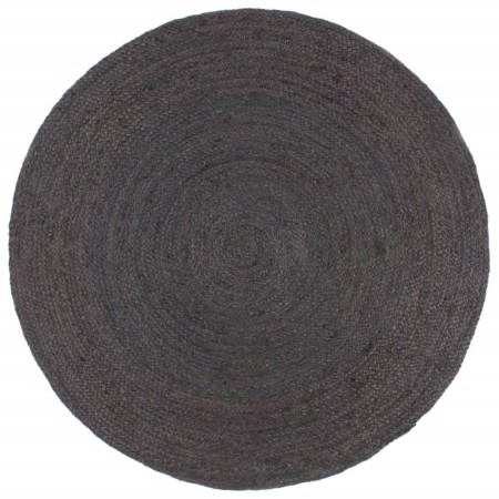 Alfombra de yute tejida a mano redonda gris oscuro 210 cm de vidaXL, Alfombras - Ref: Foro24-343597, Precio: 112,54 €, Descue...