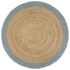 Alfombra hecha a mano de yute con borde verde oliva 240 cm de vidaXL, Alfombras - Ref: Foro24-343610, Precio: 155,53 €, Descu...