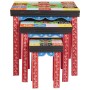 Mesa cuadrada 3 pcs Multicolor en Mesas auxiliares | Comprar online en Foru.es