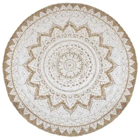 Alfombra redonda yute trenzado estampado 210 cm de vidaXL, Alfombras - Ref: Foro24-343588, Precio: 129,09 €, Descuento: %