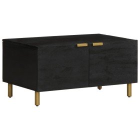 Mesa de centro madera contrachapada negro 80x50x40 cm en Mesas de centro | Comprar online en Foru.es