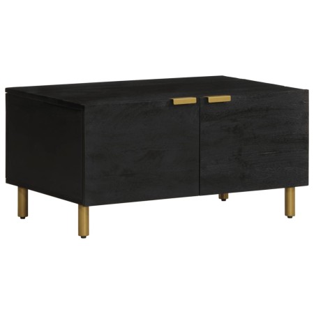 Mesa de centro madera contrachapada negro 80x50x40 cm en Mesas de centro | Comprar online en Foru.es