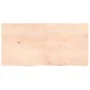 Estante de pared madera maciza roble sin tratar 120x60x(2-4) cm de vidaXL, Estantes y estanterías - Ref: Foro24-363578, Preci...